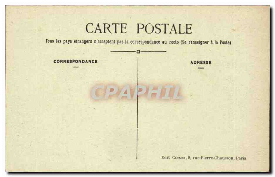 CPA Bois de Clamart l'etang de Trivaux — Rückseite