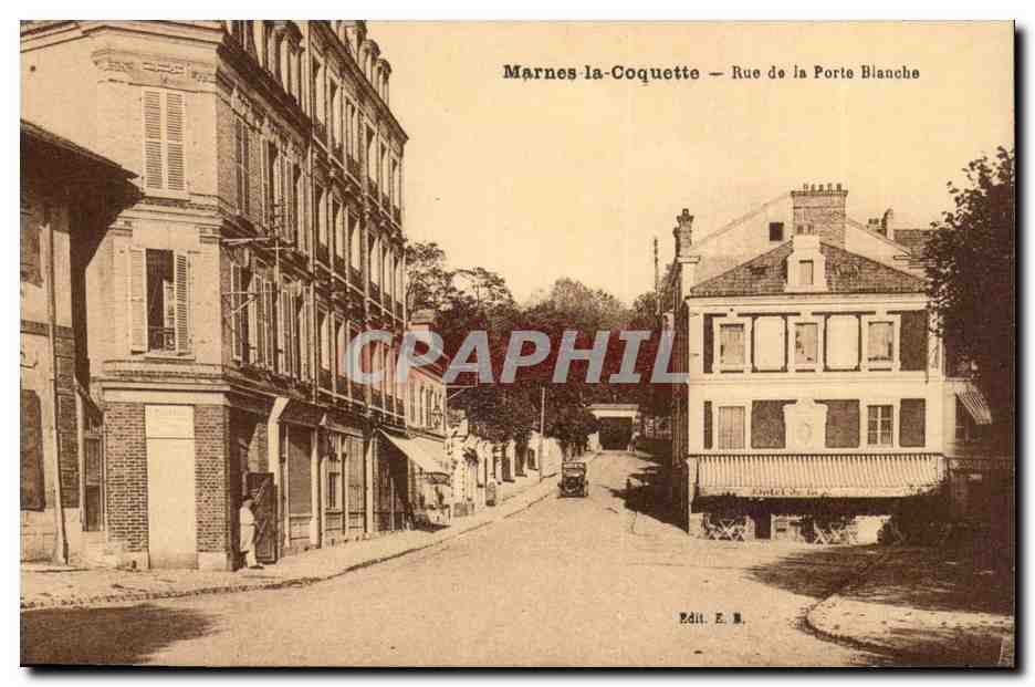 Marnes la coquette CPA Rue de la porte Blanche