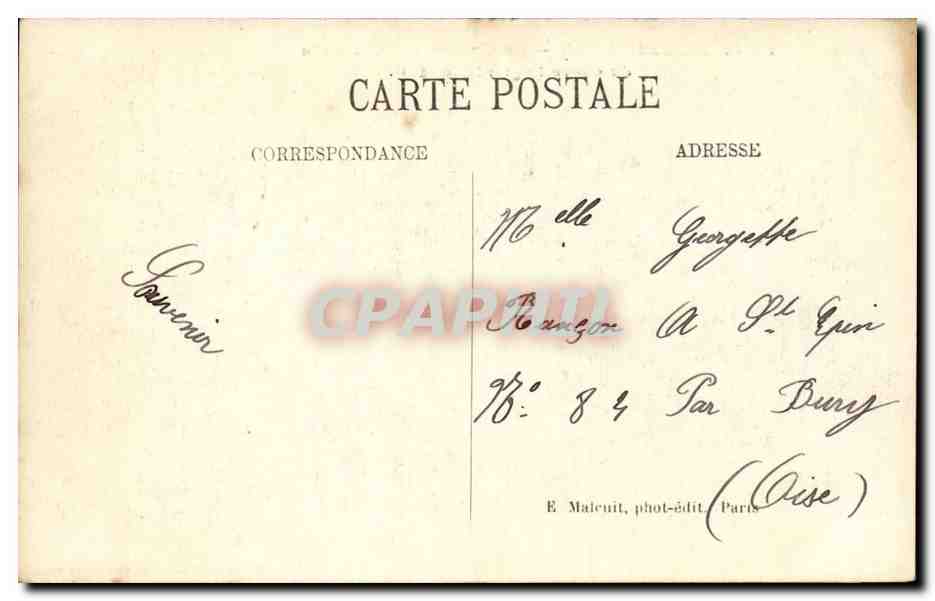 Billancourt CPA La compagne generale de glace hygienique — Rückseite