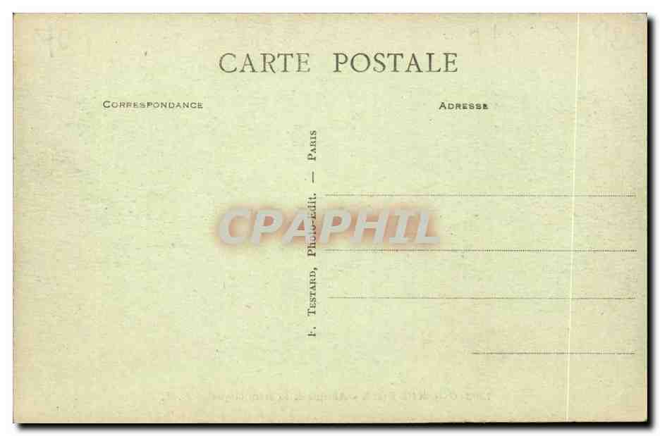 Courbevoie CPA Avenue de la Republique — Rückseite