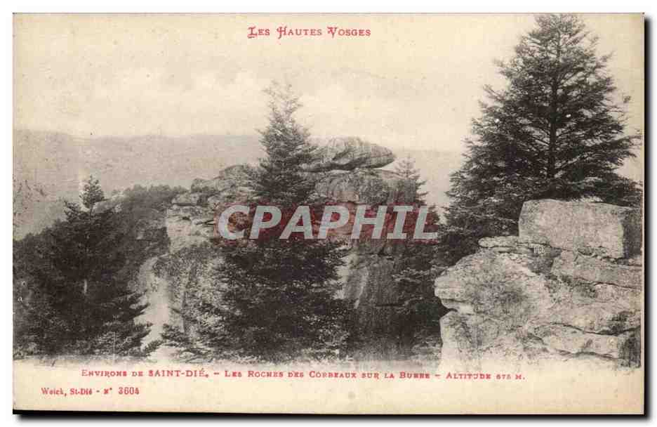Hautes Vosges CPA Environs de Saint Die Les roches des corbeaux sur la burre 