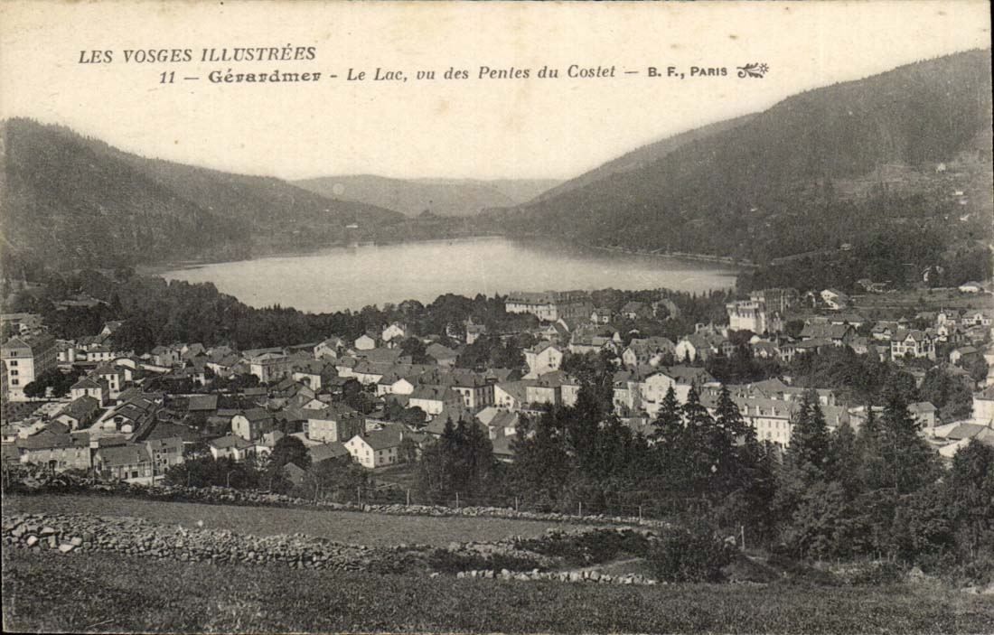Gerardmer CPA Le lac vu des Pentes du Costet