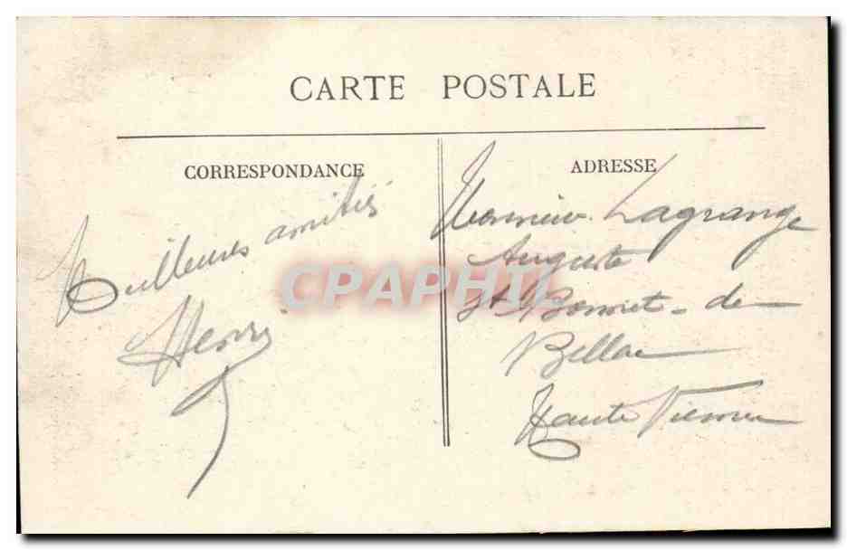 La Guerre dans les Vosges 1914-1915 — A la descente de la Chipotte — Ateliers Bouteiller, St Die (Dépôt) — Reverso