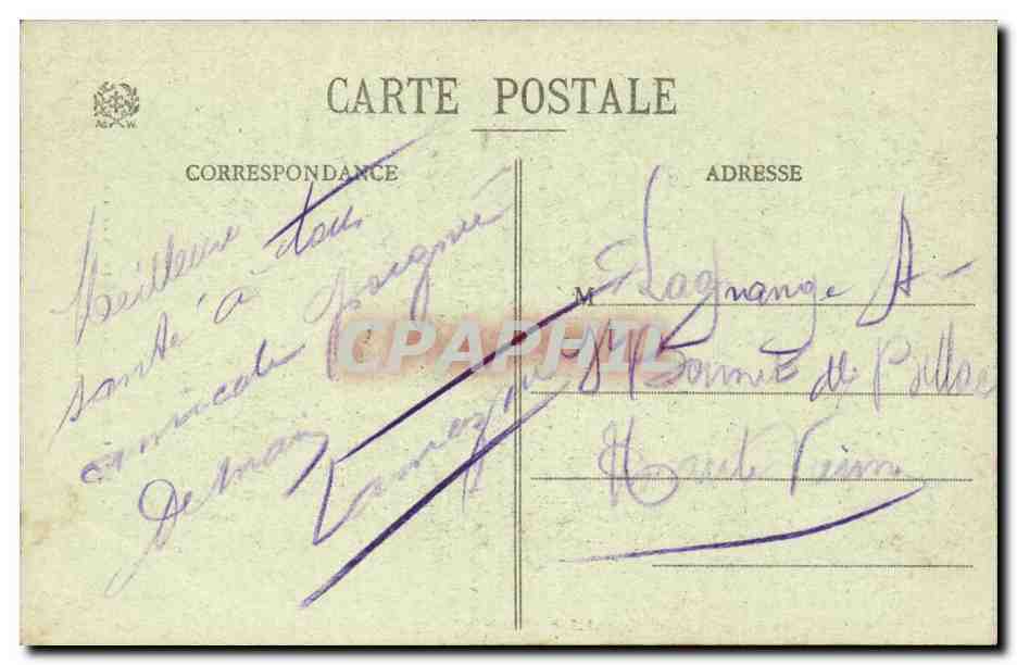 Environs de Saint Die CPA A la chapelle sAinte Claire — Rückseite