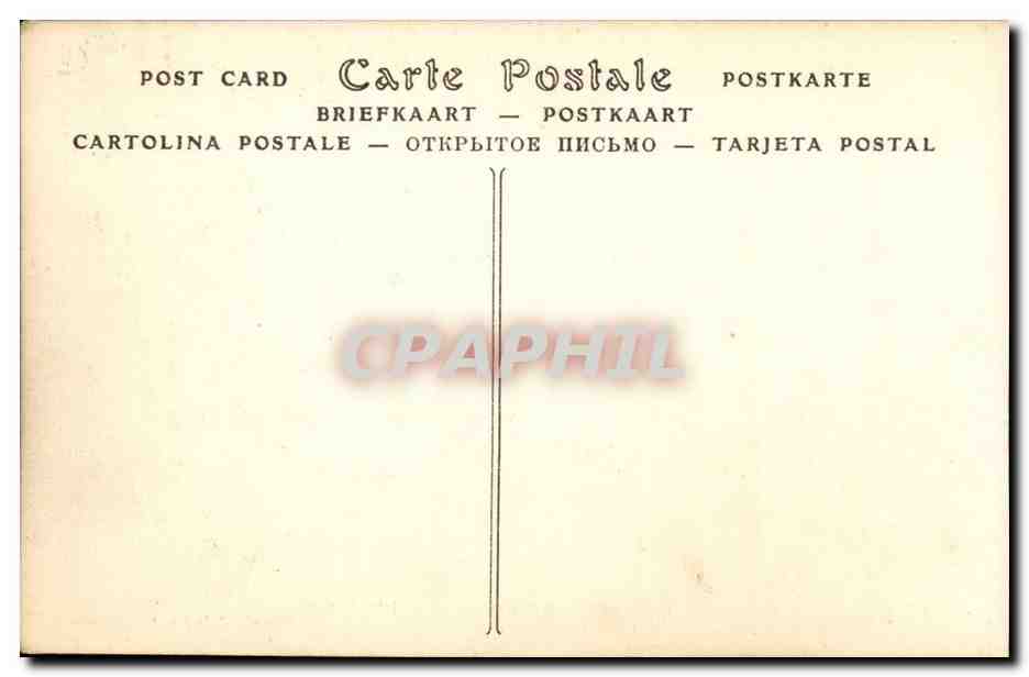 CPA COutumes Moeurs et costumes bretons Pierre sacree des Druides donnant aux femmes steriles le bonheur d'etre mere — Rückseite