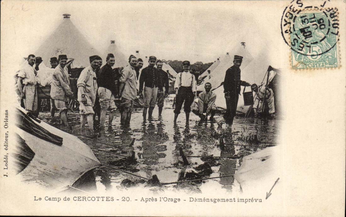 Il Campo di CERCOTTES - 20. - Dopo la Tempesta - Spostamento Imprevisto — J. Loddé, editore, Orléans