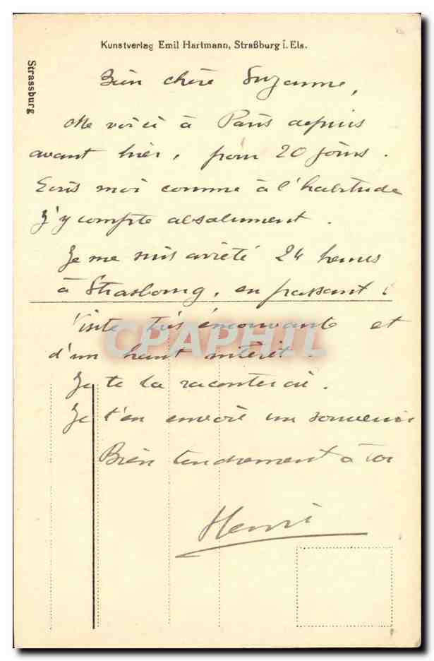 Strasbourg CPA  — Verso