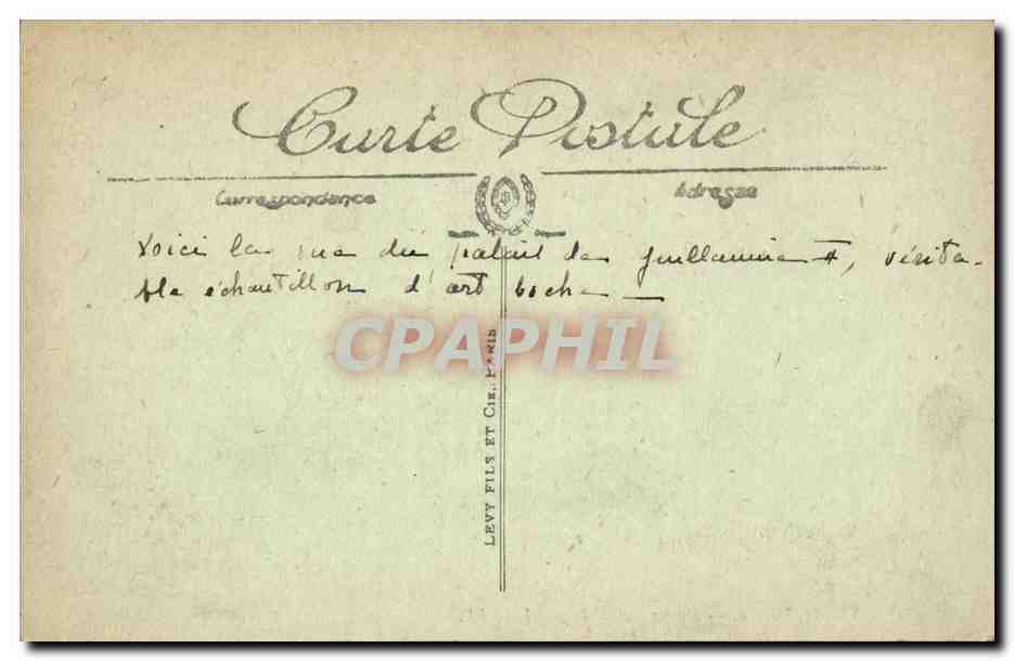 Strasbourg — Ancien Palais Impérial — LL. n°64 — Verso