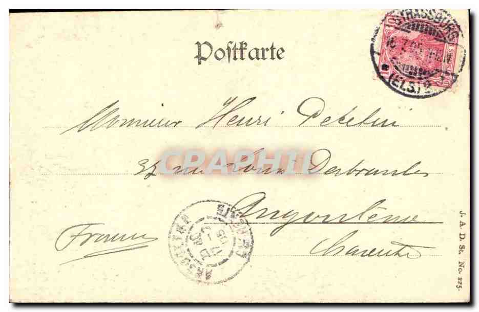 Strasbourg CPA Munsterruht — Verso