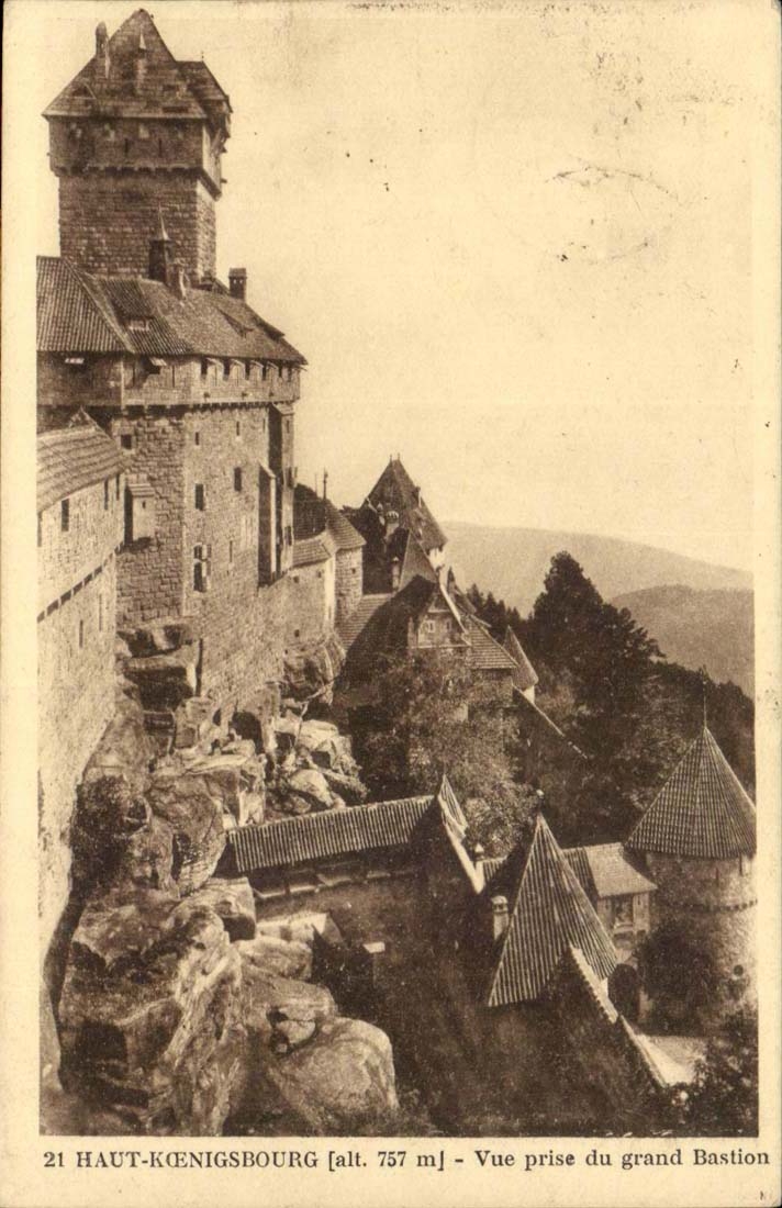 Haut-Königsbourg [alt. 757 m] — Vue prise du grand Bastion — Édition spéciale du Château
