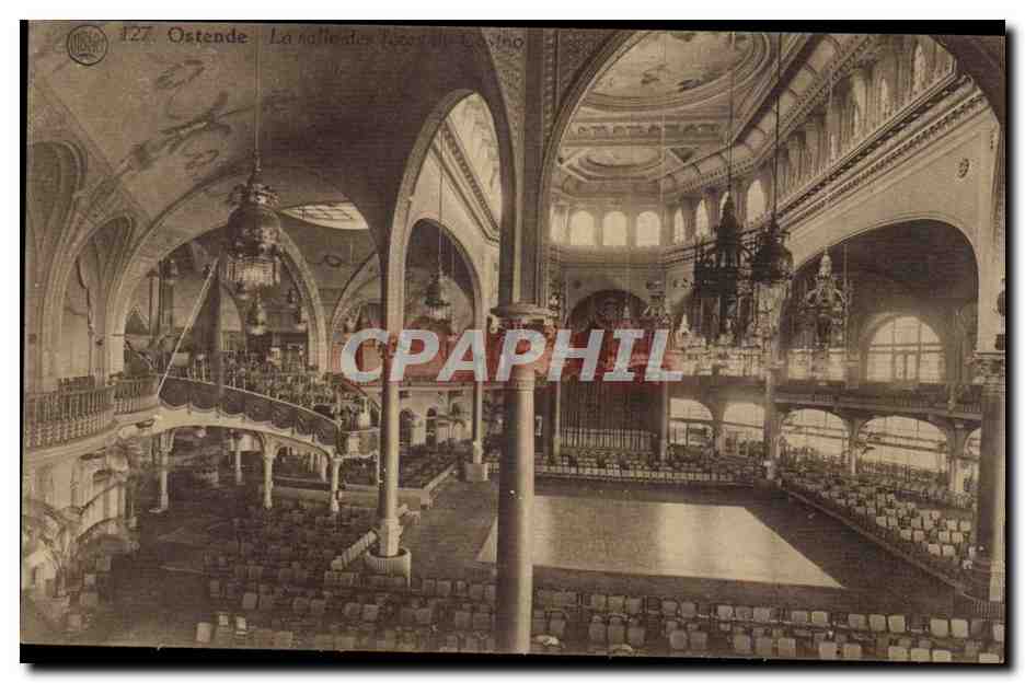 Belgique Ostende CPA la salle des fetes du casino