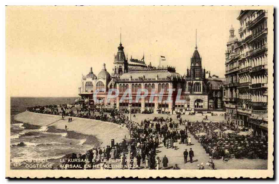 Belgique Ostende CPA le Kursaal et le petit Nice