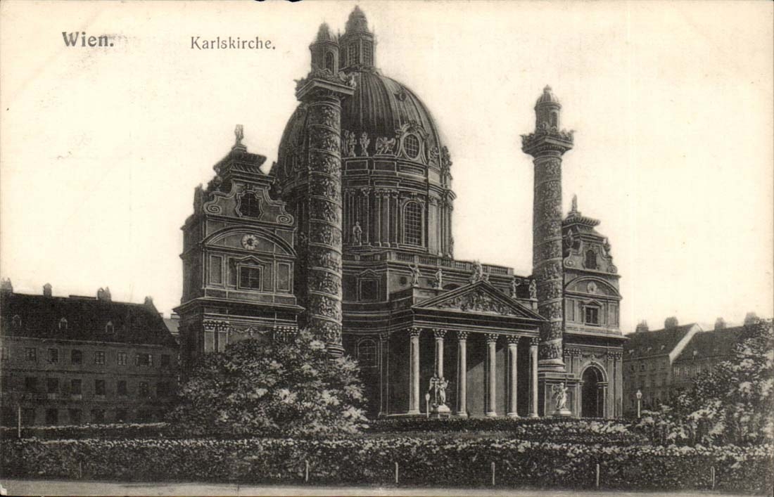 autriche Austria Wien Vienne CPA Karlskirche