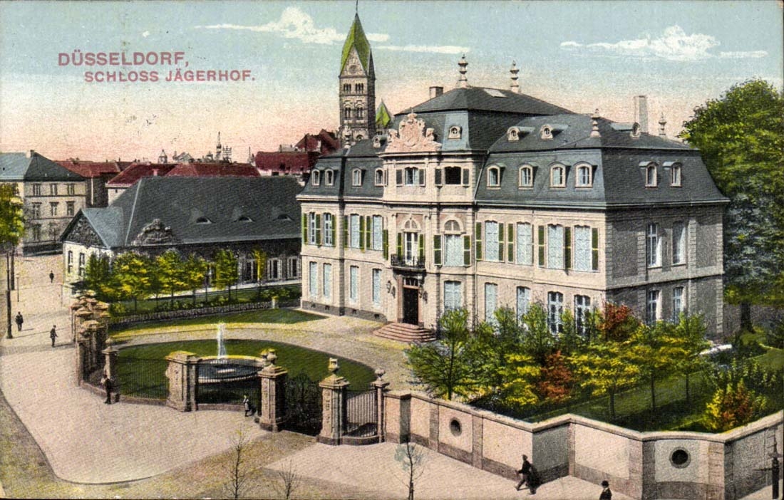 Germany Allemagne Dusseldorf CPA Schloss Jagerhof