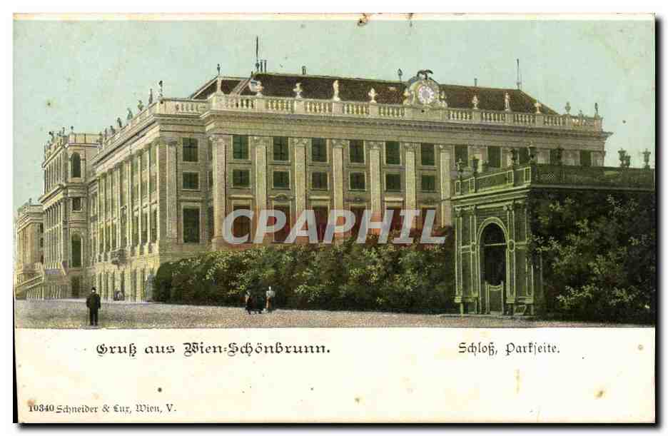 Schloss Schönbrunn — Parkseite — Schneider & Lutz, Wien, V. n° 10840