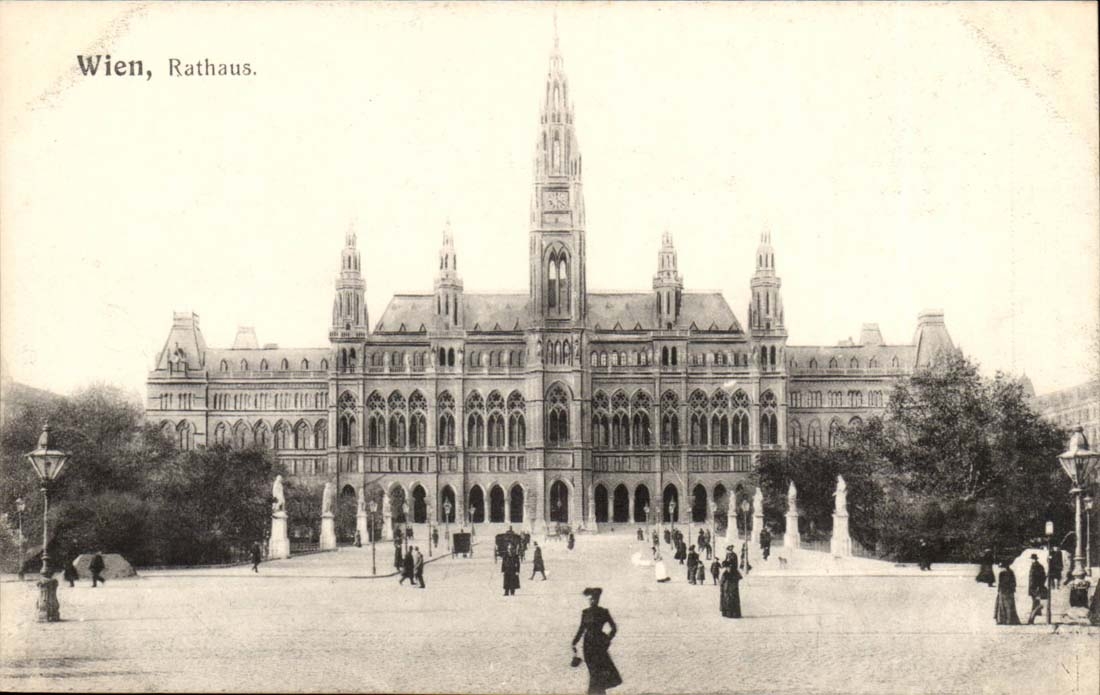 CPA Austria Autriche Gruss aus Wien Rathaus