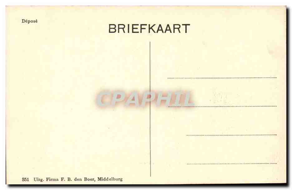 CPA Allemagne Walcherche Boerenwoning — Verso