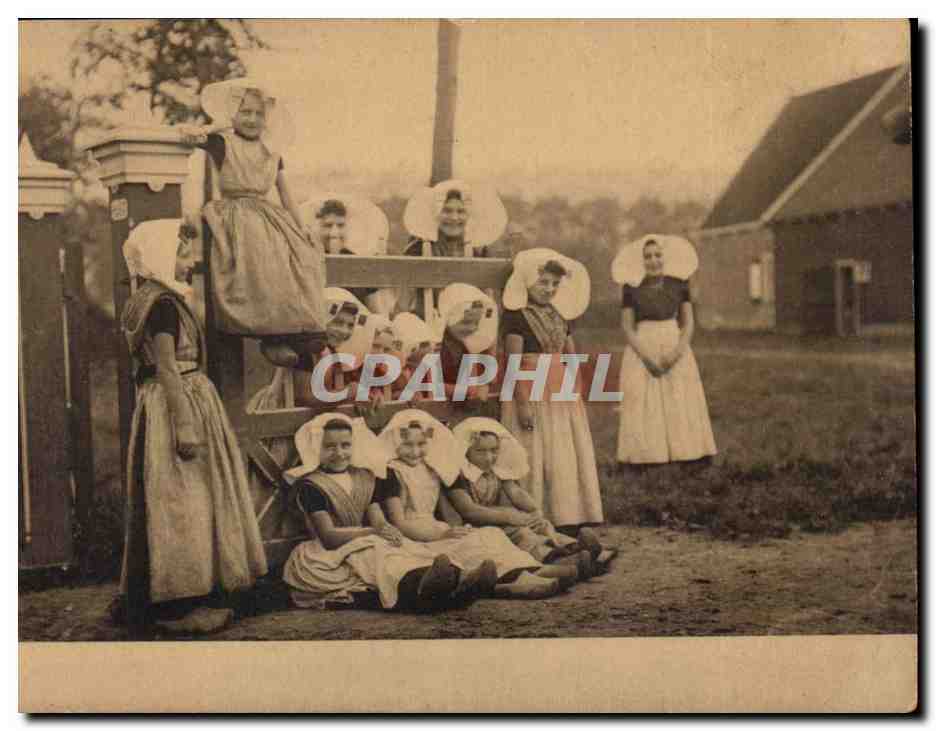 CPA Pays Bas Tulipes et jacinthes Folklore Costumes