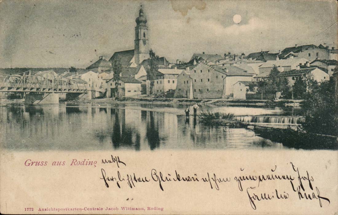 Allemagne Baviere Gruss aus Roding CPA 