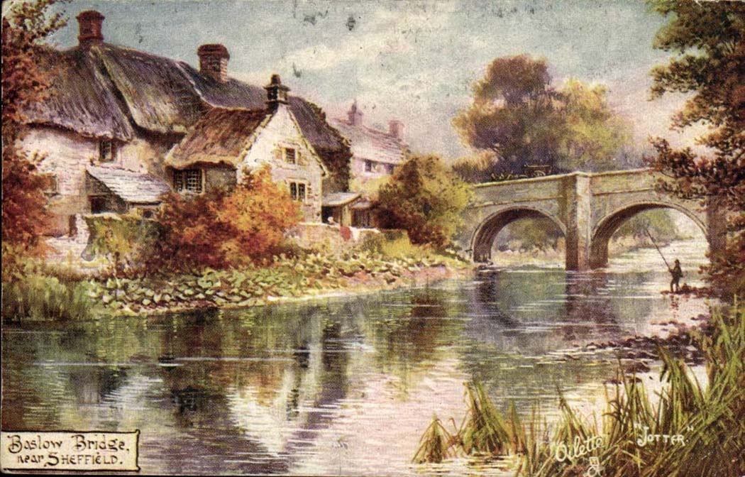 Grande Bretagne Baslow bridge near Sheffield