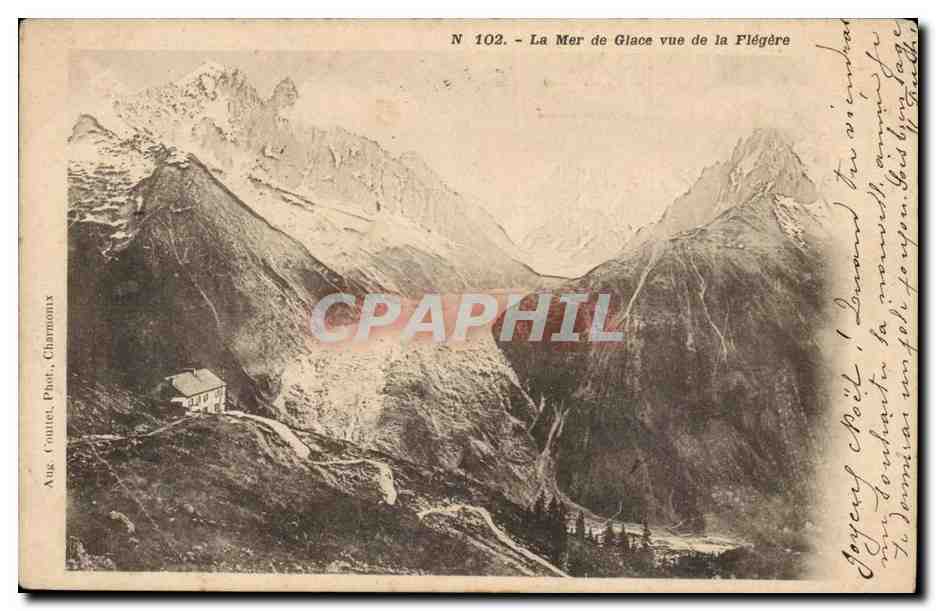 CPA La mer de glace vue de la Flegere