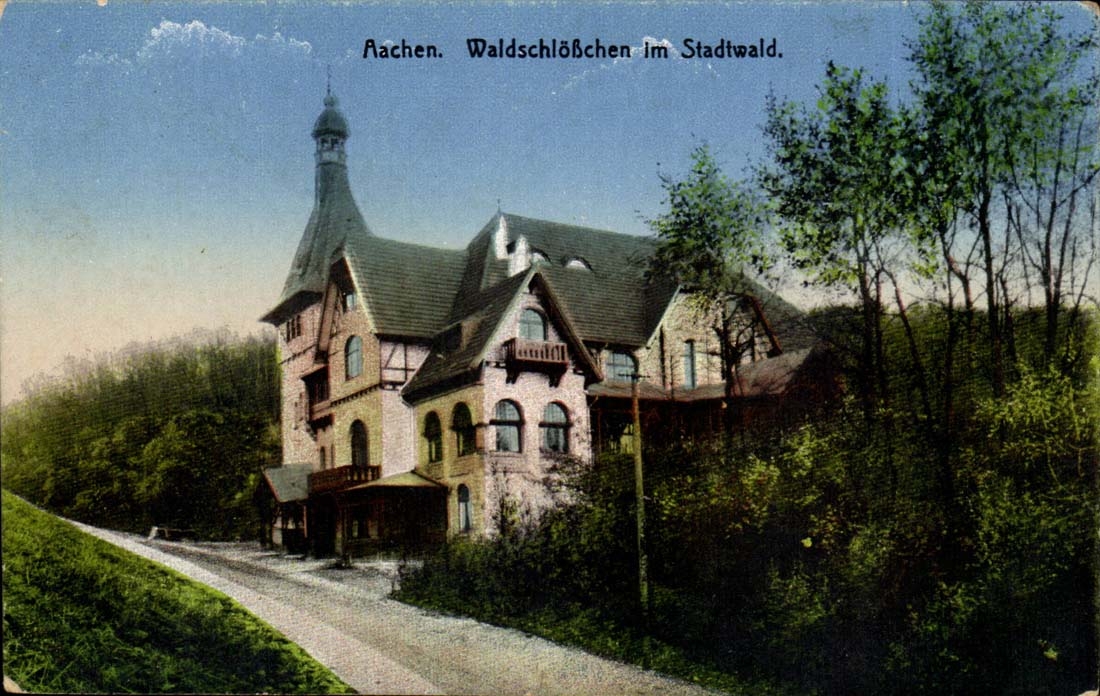 Allemagne Aachen CPA Waldschlosschen im Stadtwald