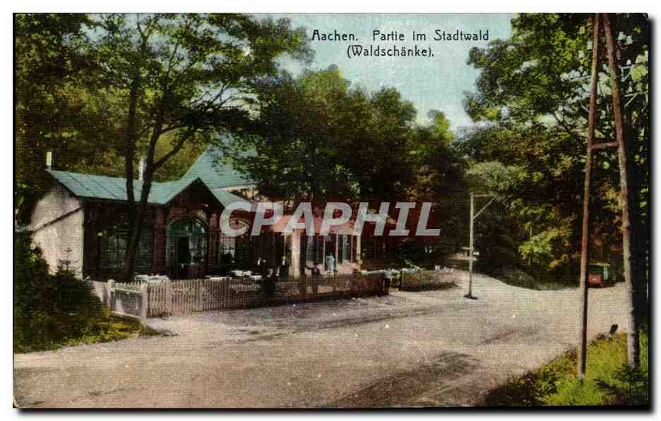Allemagne Aachen CPA Partie im Stadtwad (Waldschanke)