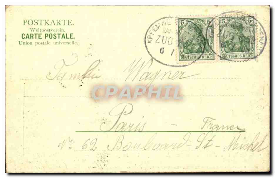 CPA Gruss aus dem Schwarzwald das Sulsass — Rückseite