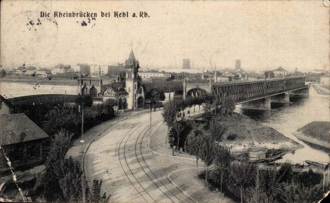 CPA Die Rheinbrucken beiKehl a Rhein