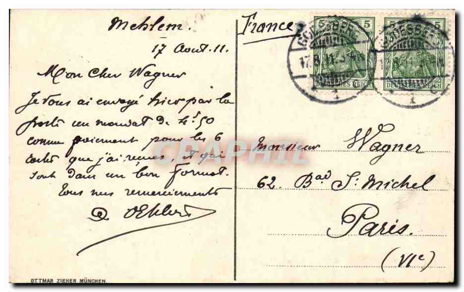 Allemagne CPA Konigswinter u Drachnfels — Back