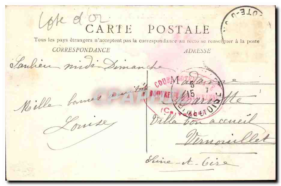 Saulieu — Église St-Andoche. Les Chapiteaux — La Pendaison de Judas — Verso