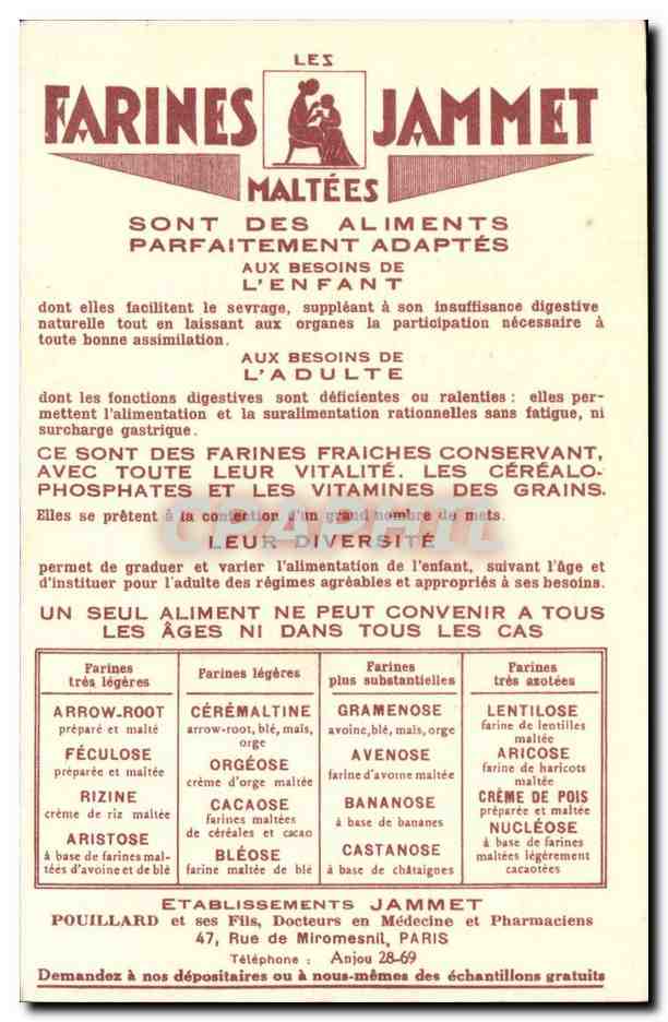 La Bourgogne — Les Vieilles Provinces de France — Édité par les Farines Jammet — Rückseite