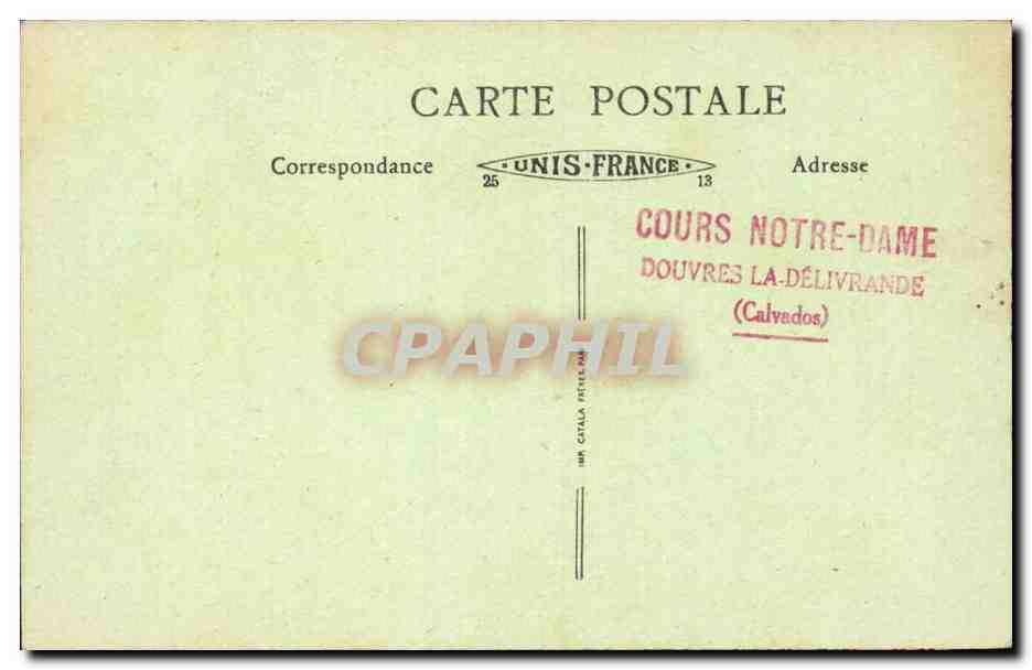 La Croix de la Poterne et la vallée de l'Ozerain — Flavigny (Côte-d'Or) — Édition Téger-Louvier n°25 — Rückseite