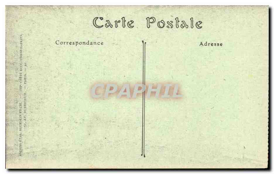 CPA PAlais de Versailles La salle du conseil  — Verso