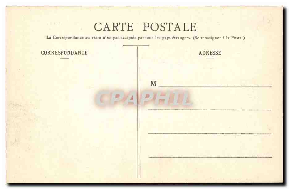 Houdan CPA Eglise gothique (Lafleche) — Back