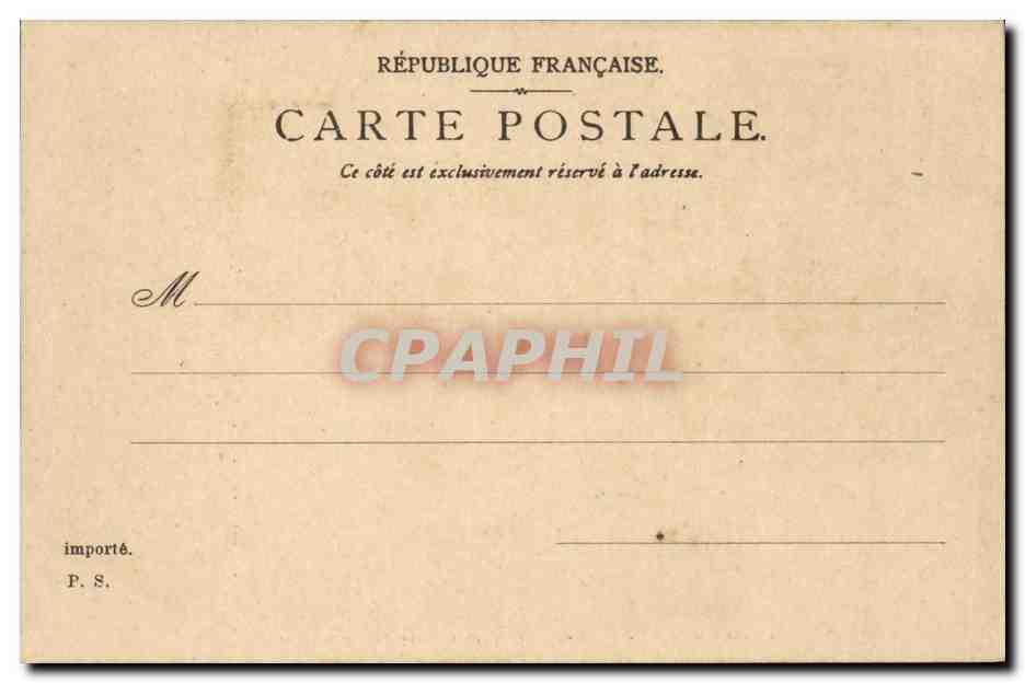Montlhery CPA La tour — Rückseite