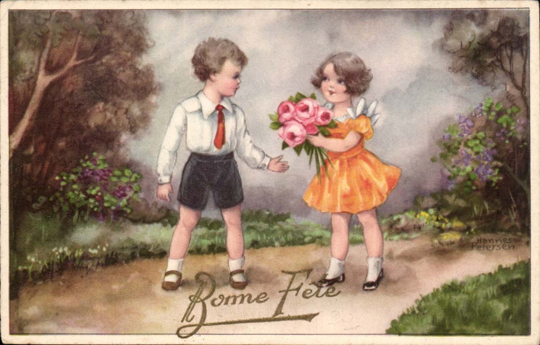 CPA Enfants Bonne fete 