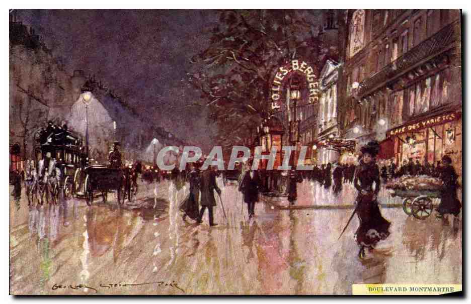 Paris (9eme) CPA Boulevard Montmartre Folies Bergere