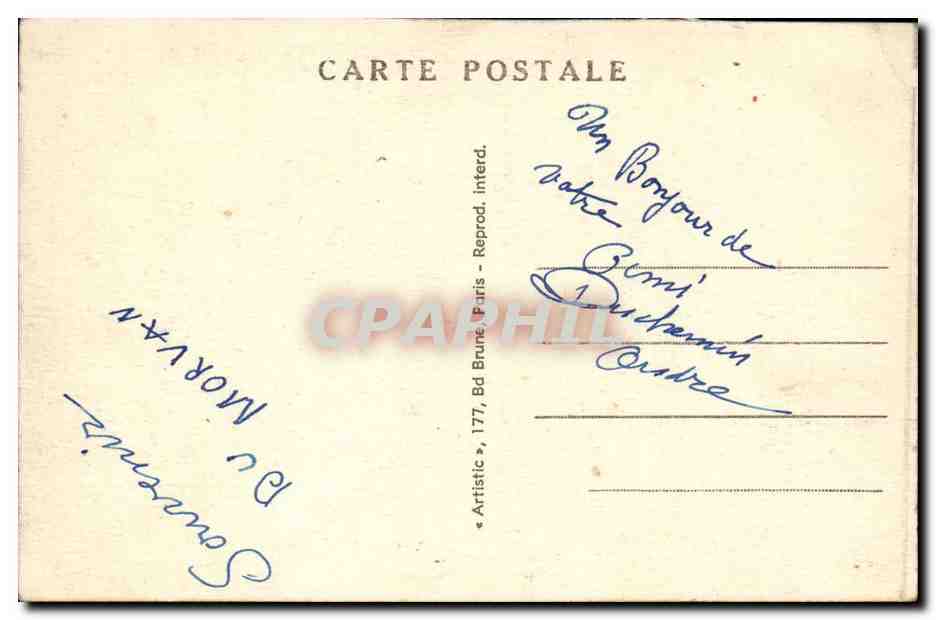 CPA Patoiseries Morvandelles Medecine et consistance Docteur — Rückseite