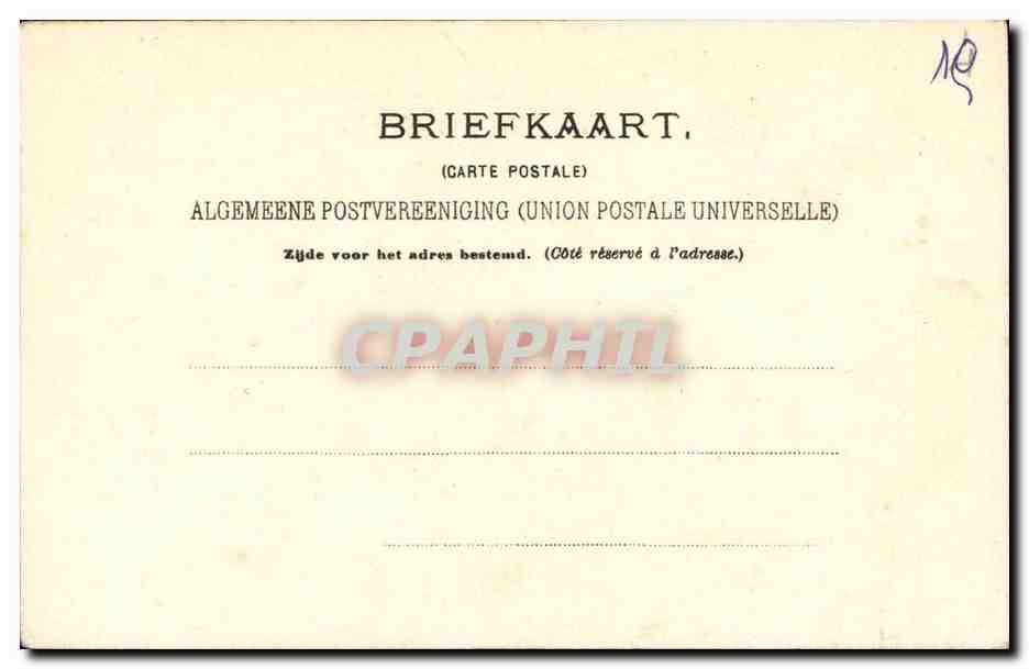 CPA Fantaisie Zeeland (costume fokore illustrateur) — Verso