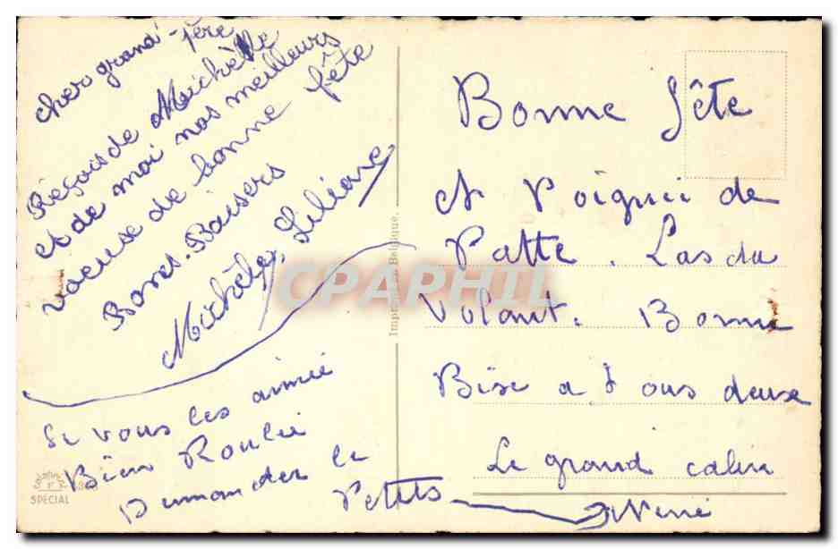 CPA Fantaisie Bonne et heureuse annee (enfant) — Rückseite