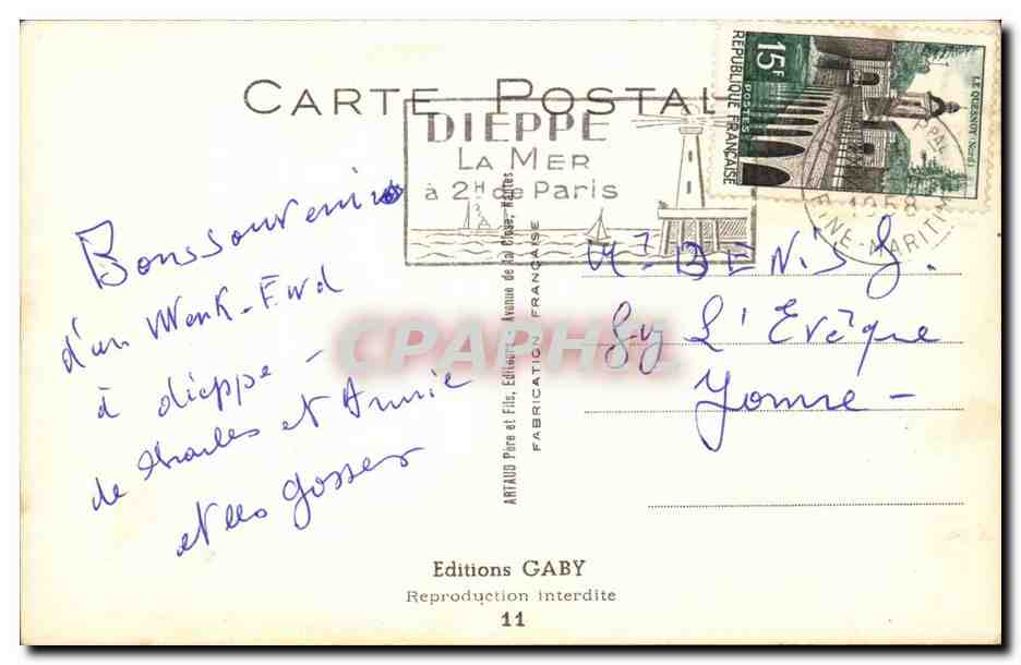 CPA Illustrateur Ces bons Normands J voudrais bien biser a ctheure queuque chose Rosette paysans ane donkey — Rückseite
