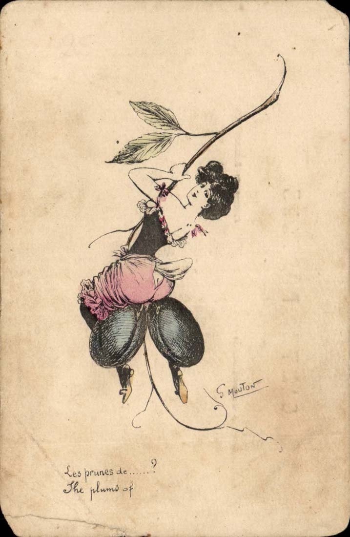 CPA Paris s'amuse Georges Mouton Les prunes de cabaret 
