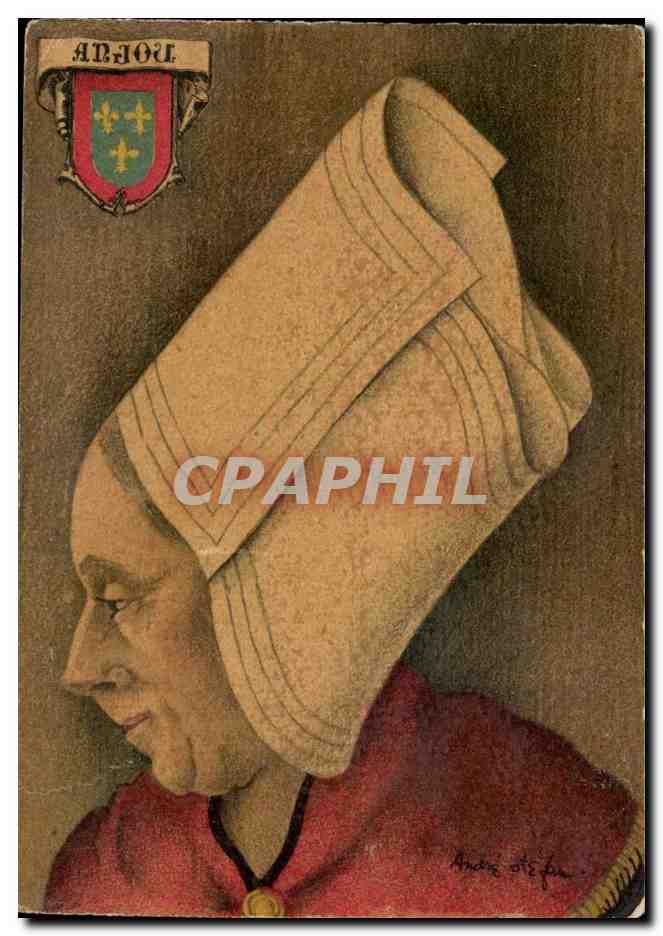 CPA Anjou Femme 