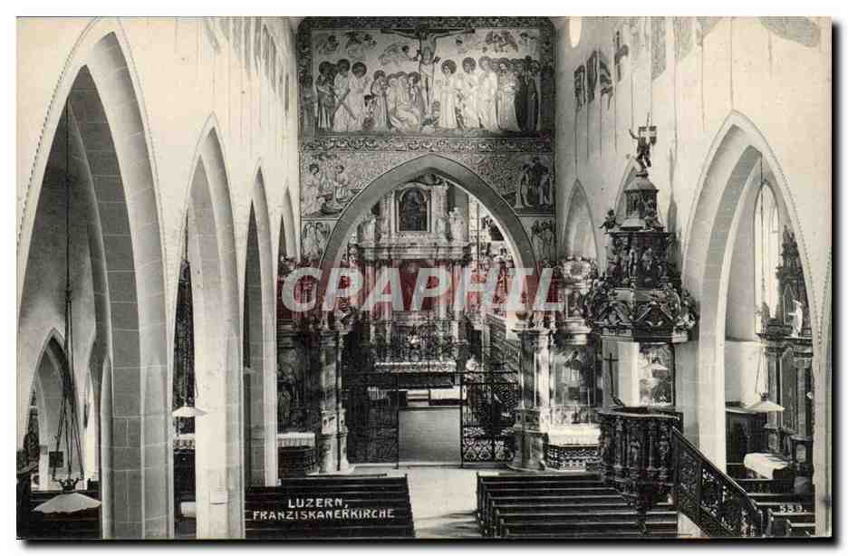 Suisse Luzern CPA Franziskankirche