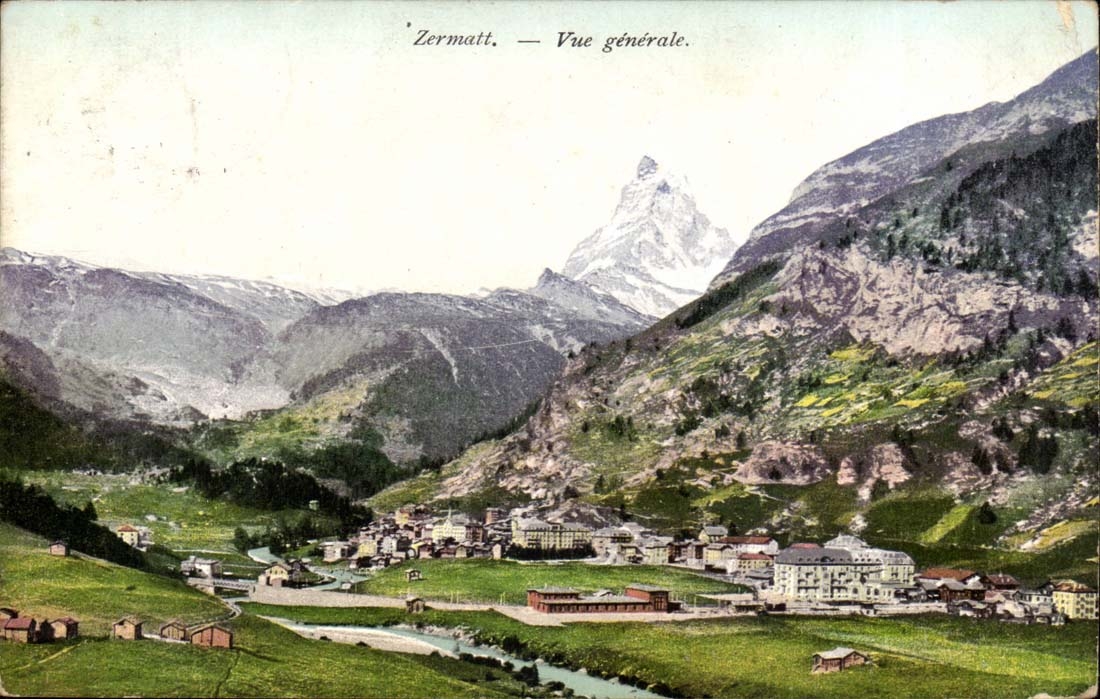 Suisse Zermatt CPA Vue generale