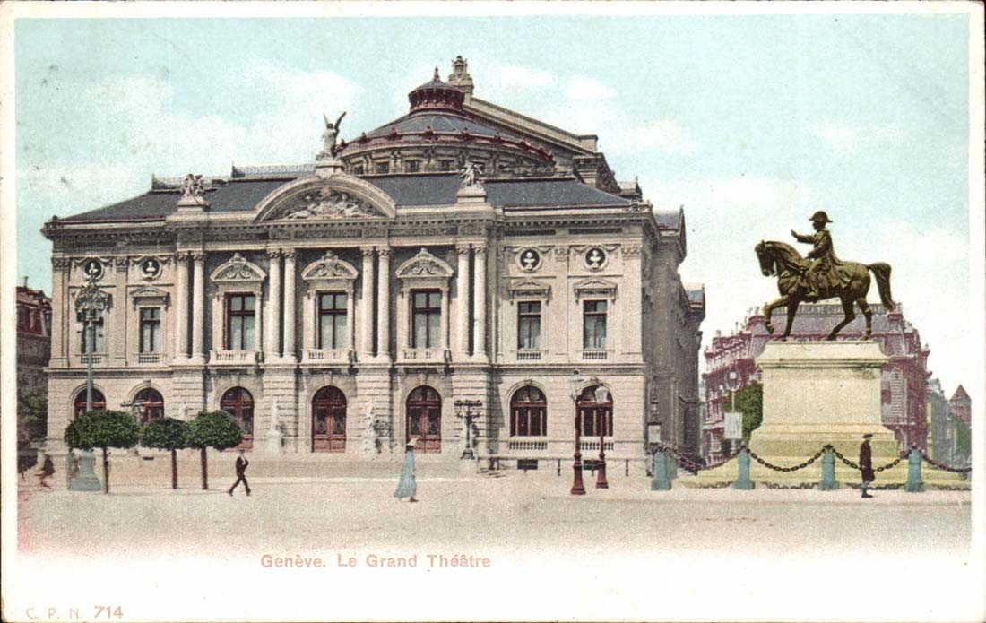 Suisse Geneve CPA Le grand theatre