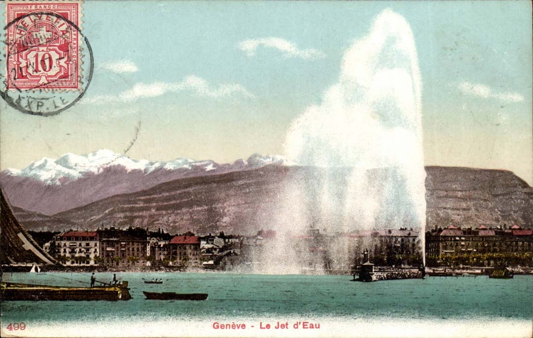 Suisse Geneve CPA Le jet d'eau