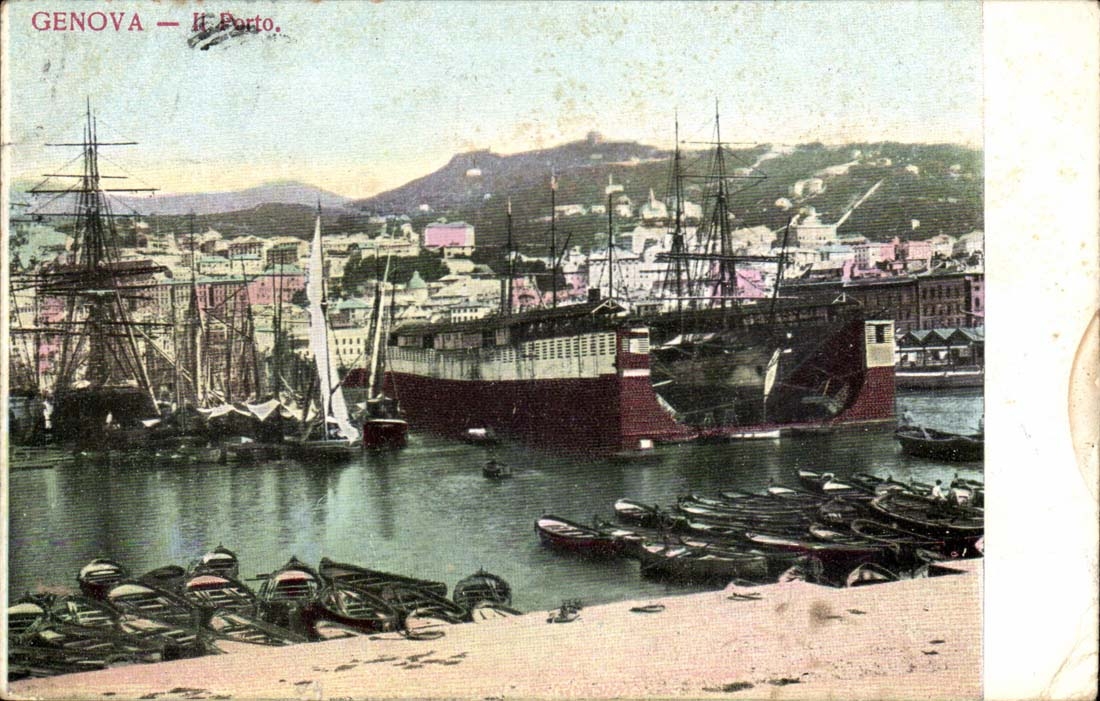 Italie Italia Genova CPA Il Porto (bateau)