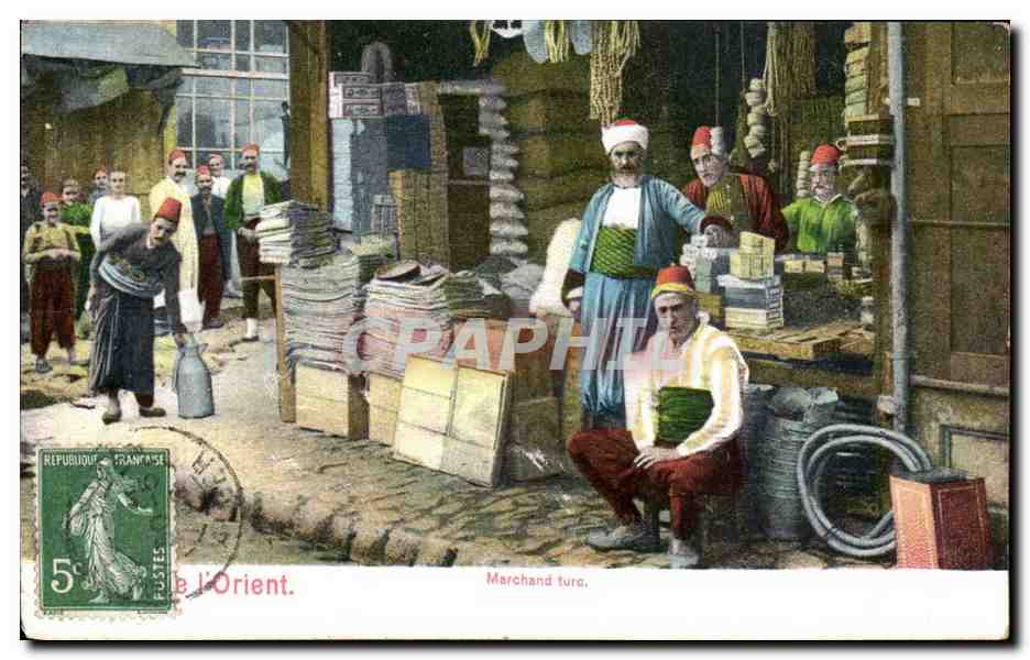 Algerie CPA Porte de l'orient MArchand turc (Turkey)